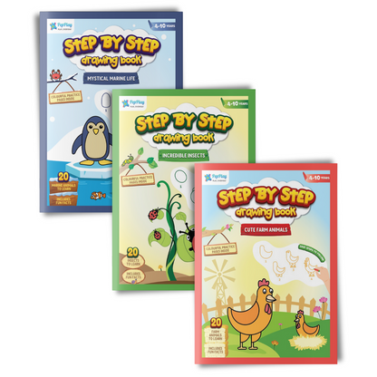 Step by Step Drawing Book Set of 3