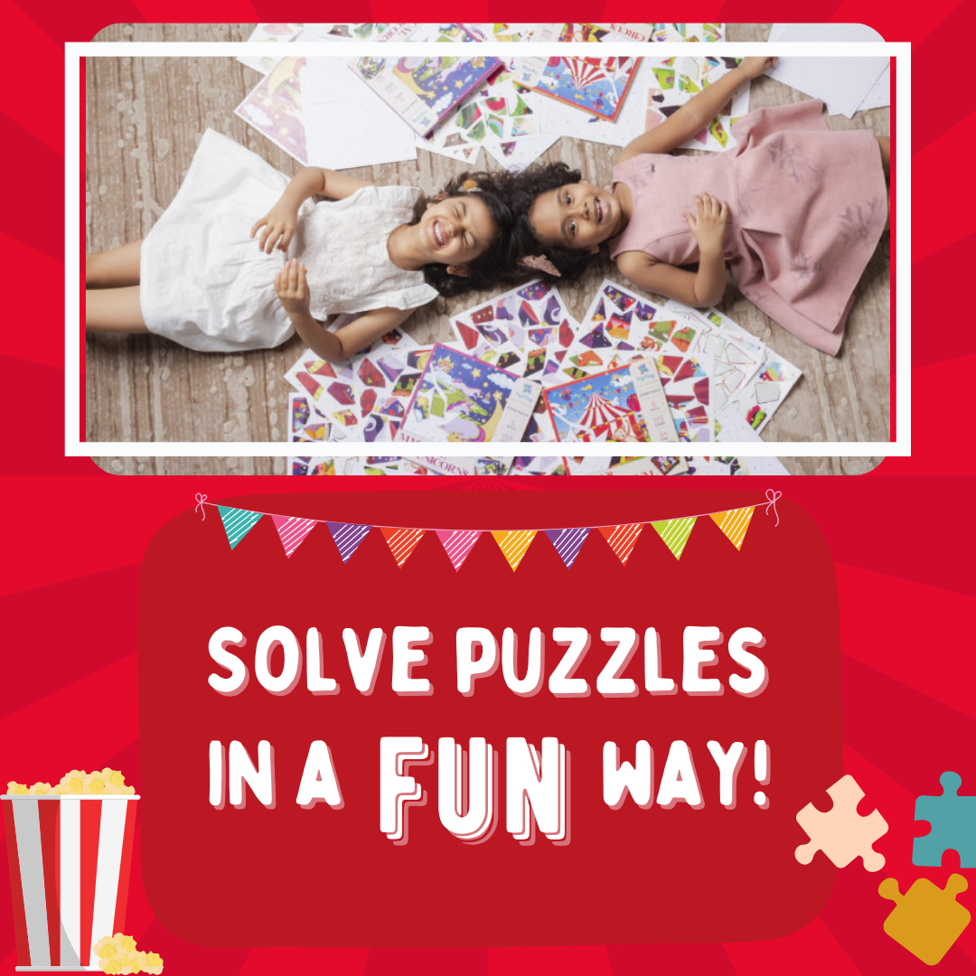 Educational Sticker Puzzle – Circus Carnival