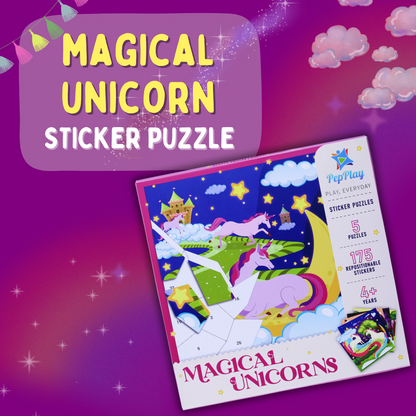 Educational Sticker Puzzle – Magical Unicorn