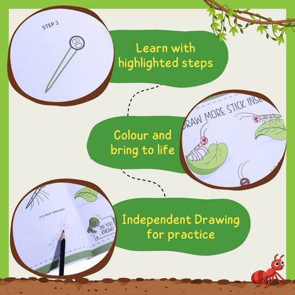 Step by Step Drawing Book – Incredible Insects