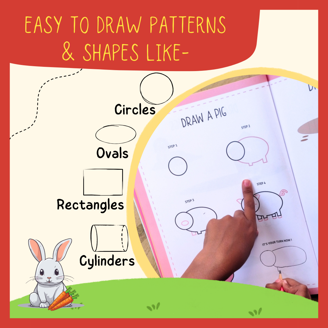 Step by Step Drawing Book – Cute Farm Animals