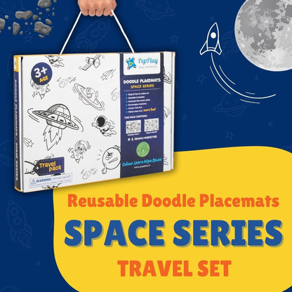 Doodle Placemats Travel Set – Space Series