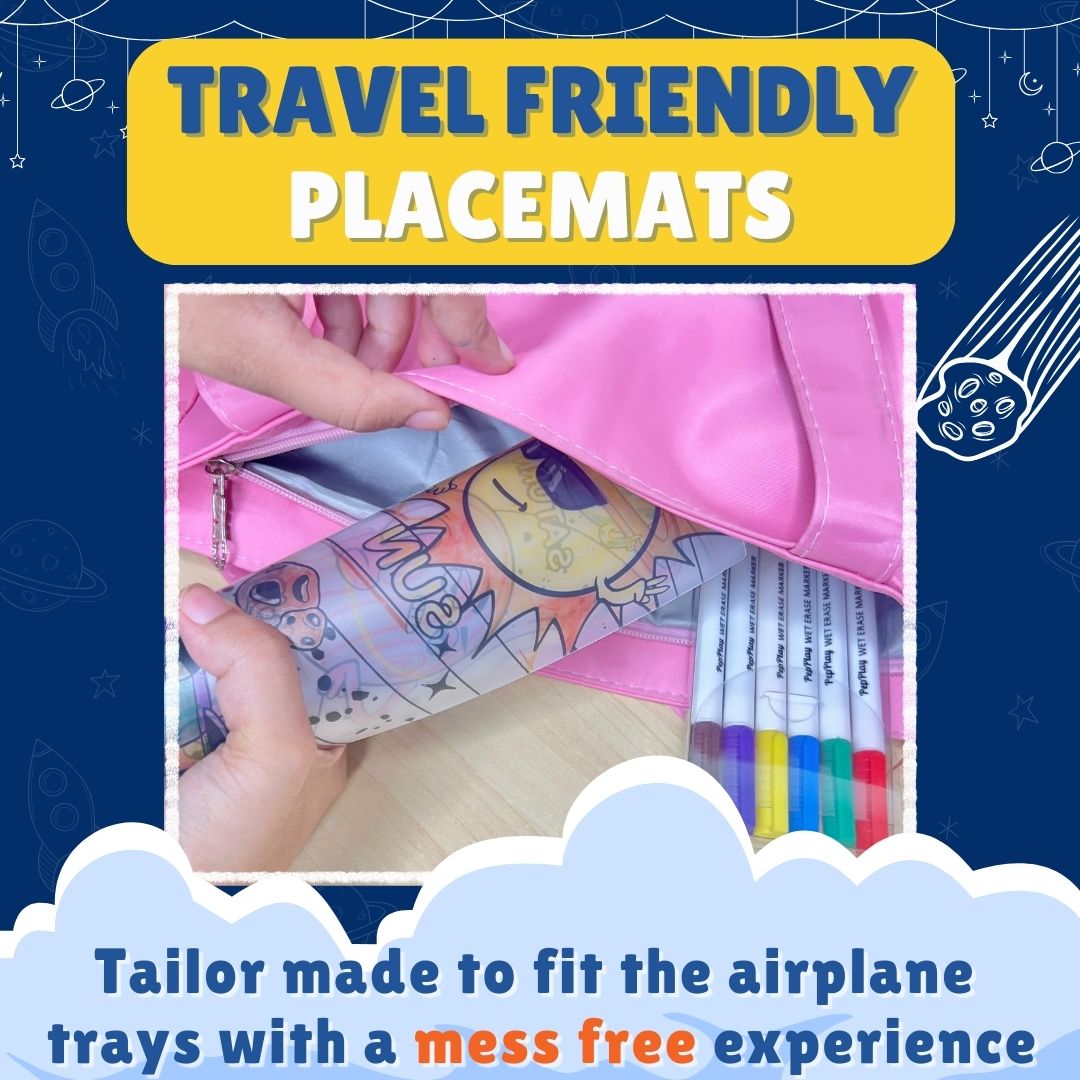 Doodle Placemats Travel Set – Space Series