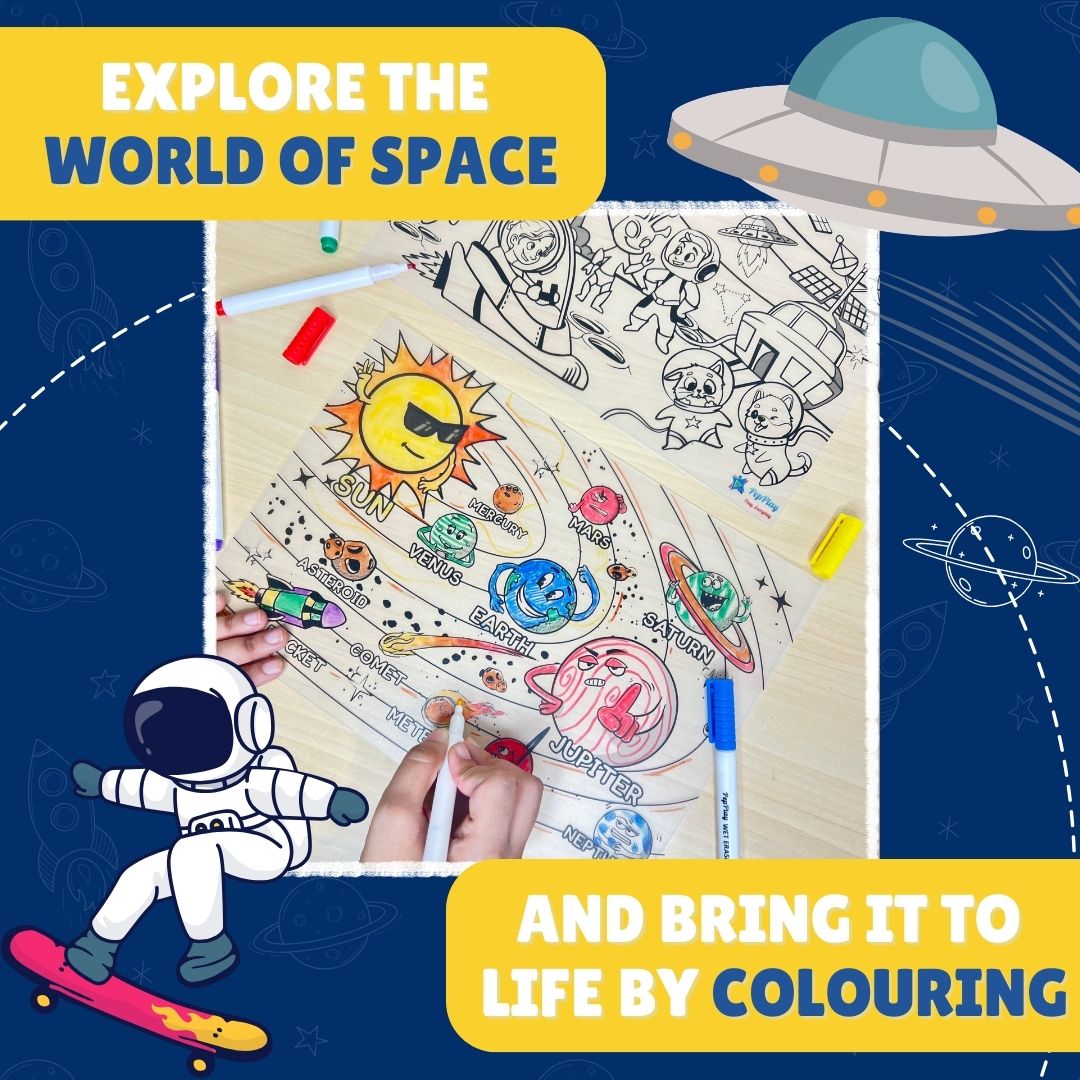 Doodle Placemats Travel Set – Space Series