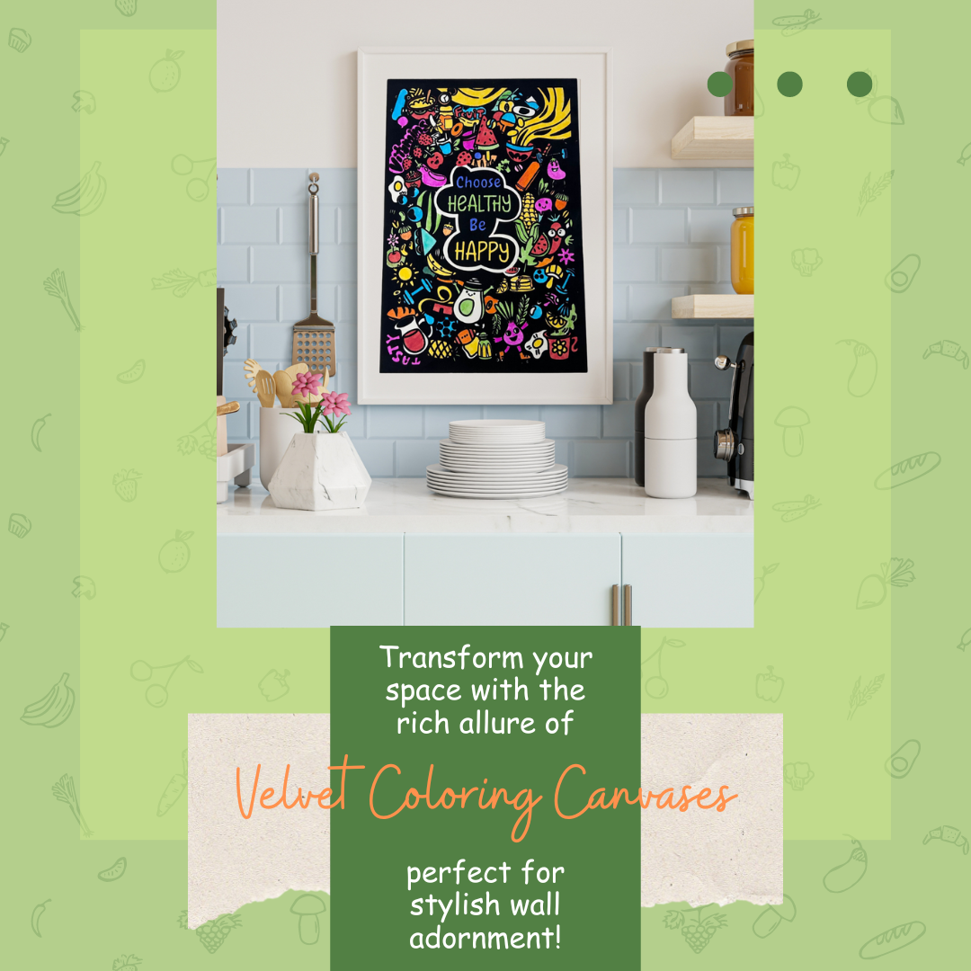 Velvet Colouring Canvas – Colourful Health