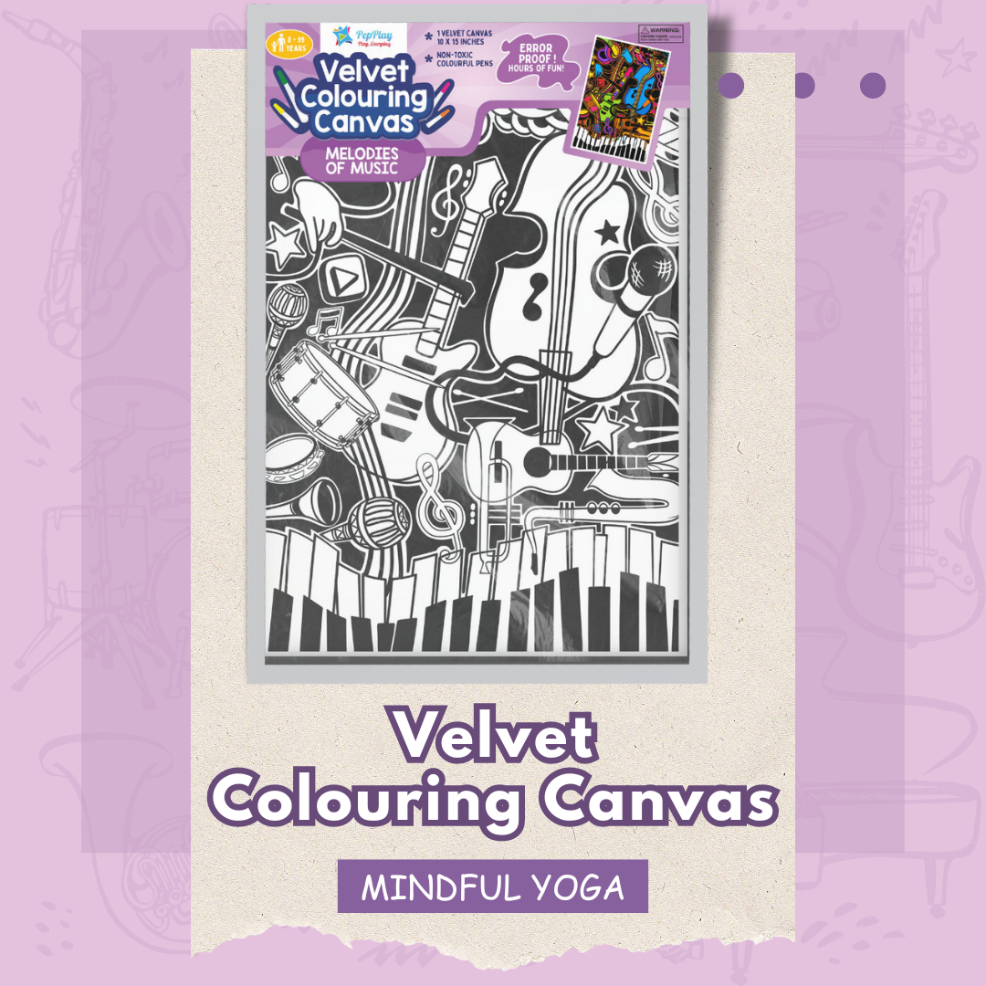 Velvet Colouring Canvas – Melodies of Music