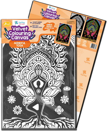 Velvet Colouring Canvas – Mindful Yoga