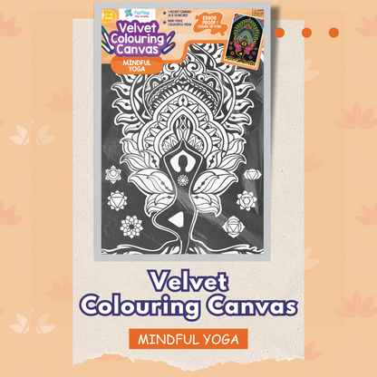 Velvet Colouring Canvas – Mindful Yoga