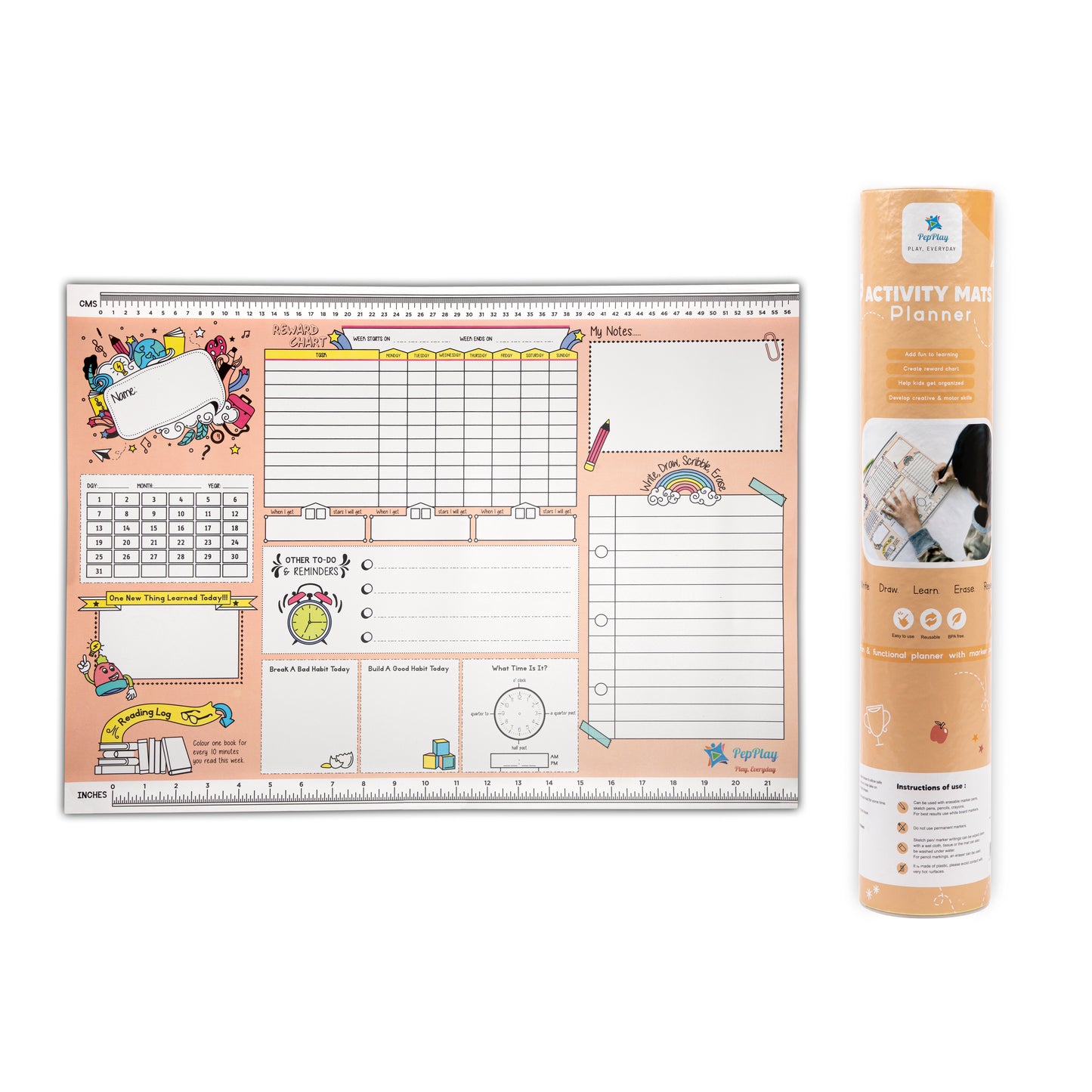 Activity Mats – Planner Peach