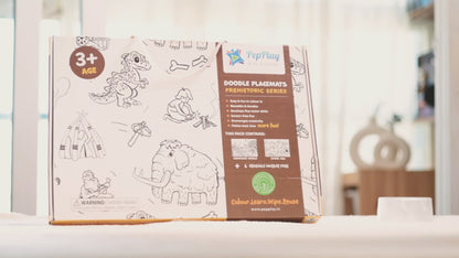 Doodle Placemats Set – Find & Colour Series